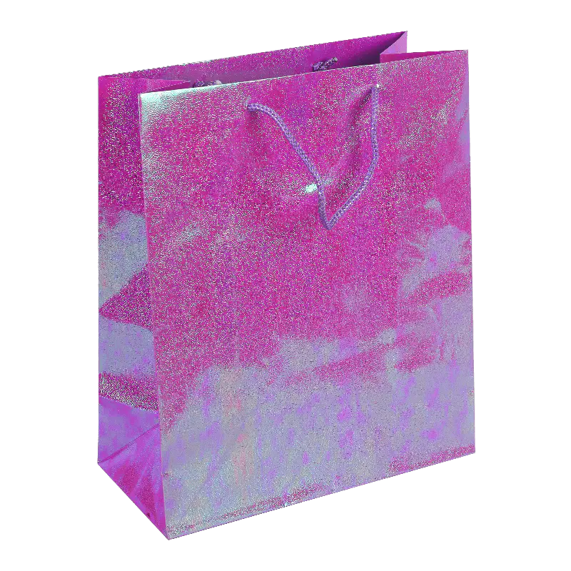 Holographic Foil Solid Color Paper Gift Bags Of March 2025
