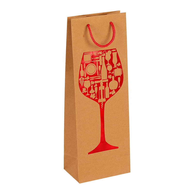Personalized Kraft Paper Wine Bottle Tote Bags - November 2024