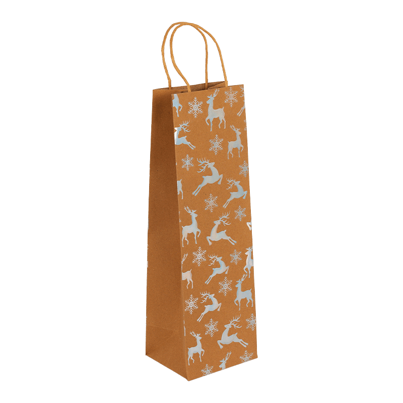 Christmas Wine Bottle Bags With Hot Stamping Foil