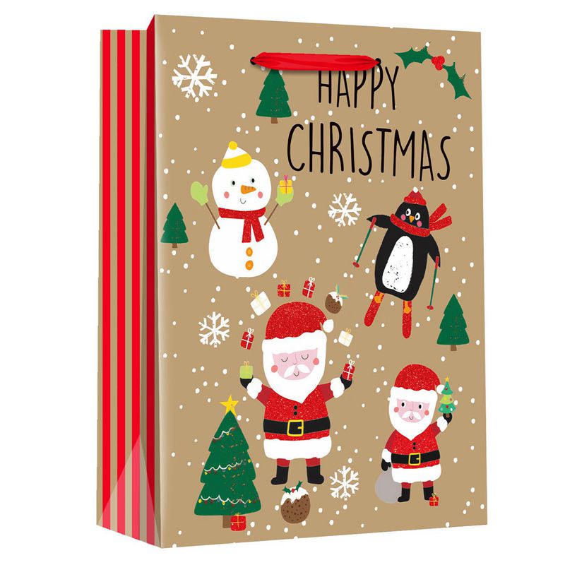 Christmas Kraft Paper Bags