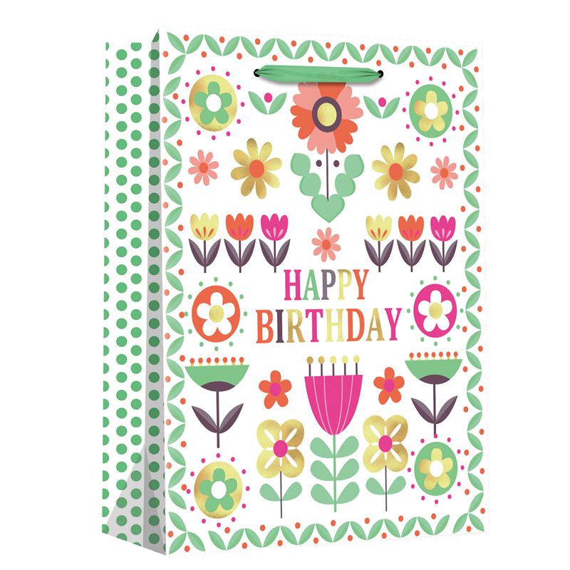 Customizing Sunflowers Birthday Paper Bags 