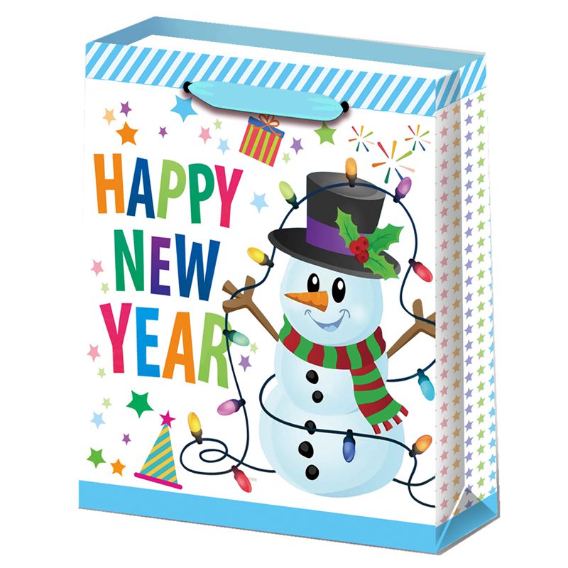 OEM Printed Happy New Year Gift Packaging Bags