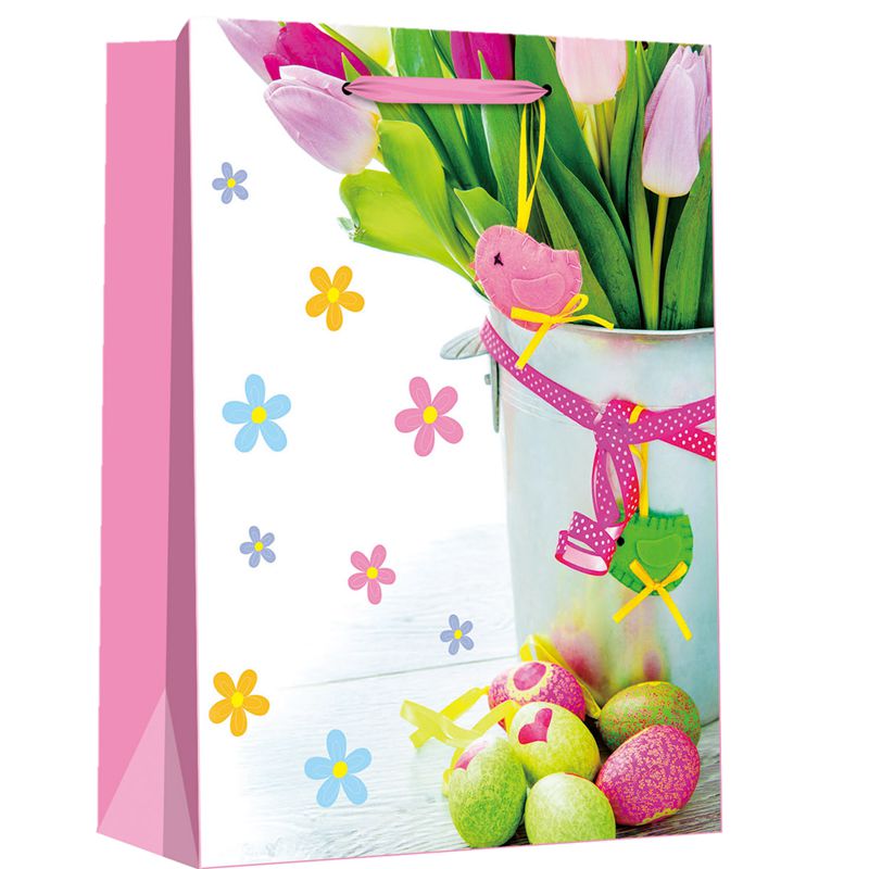Manufacturer Printed Easter Day Elements Shopping Paper Bags