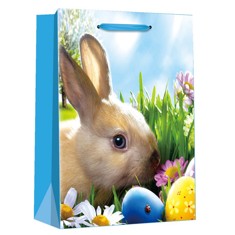 Innovative Printed Easter Day Bunny Rabit Shopping Gift Paper Tote Bag