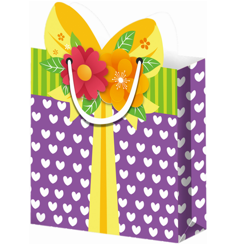 Die-Cutting Shape Novelty Printed Shopping Gift Paper Packaging Bags Of November 2024