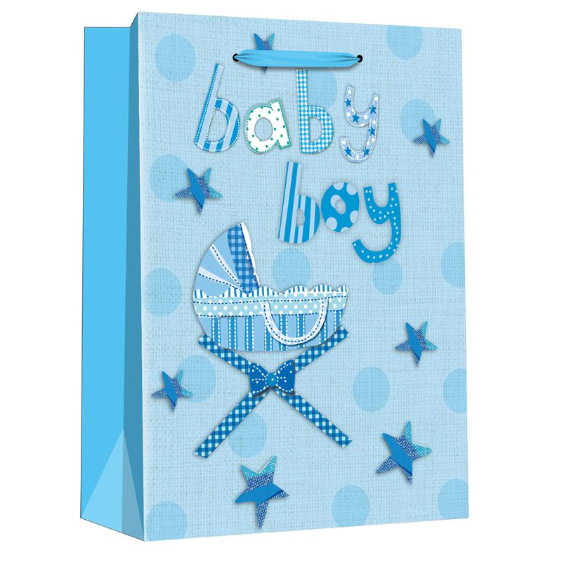 Designed Carrycot BabyShower Party Paper Bags