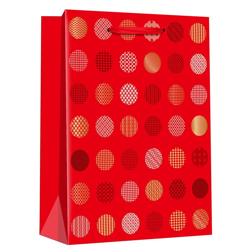 Renewable Geometric Circular Patterns Shopping Bags