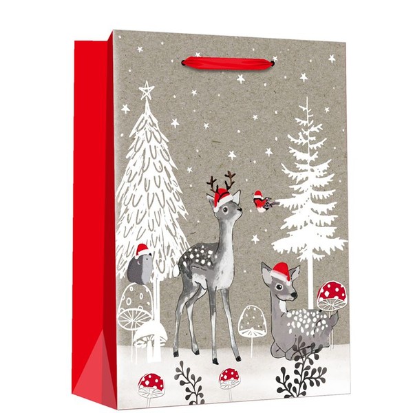 Designed Christmas Reindeer Gift Souvenir Bags