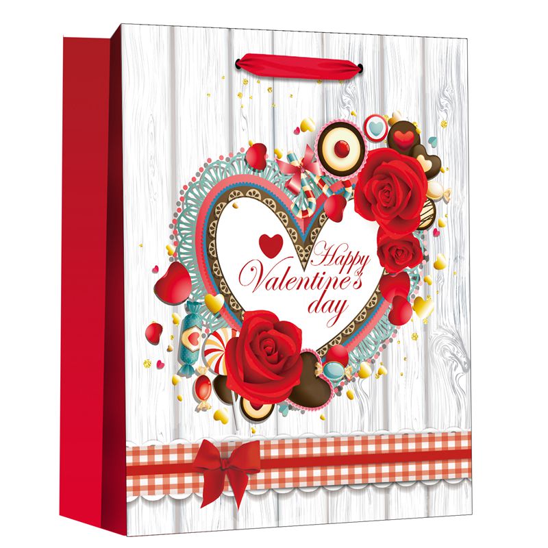 Printed Happy Valentine's Day Paper Bags