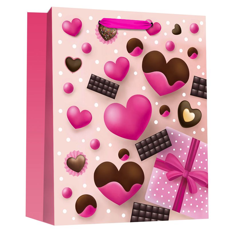 Wholesale Printed Valentine's Day Love Chocolate Gift Paper Bags