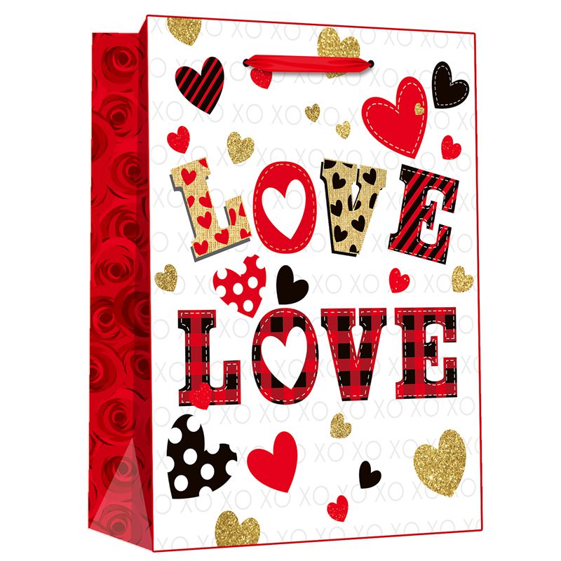 Valentine's Day Printed Passionate Love Gift Wrapping Paper Bags