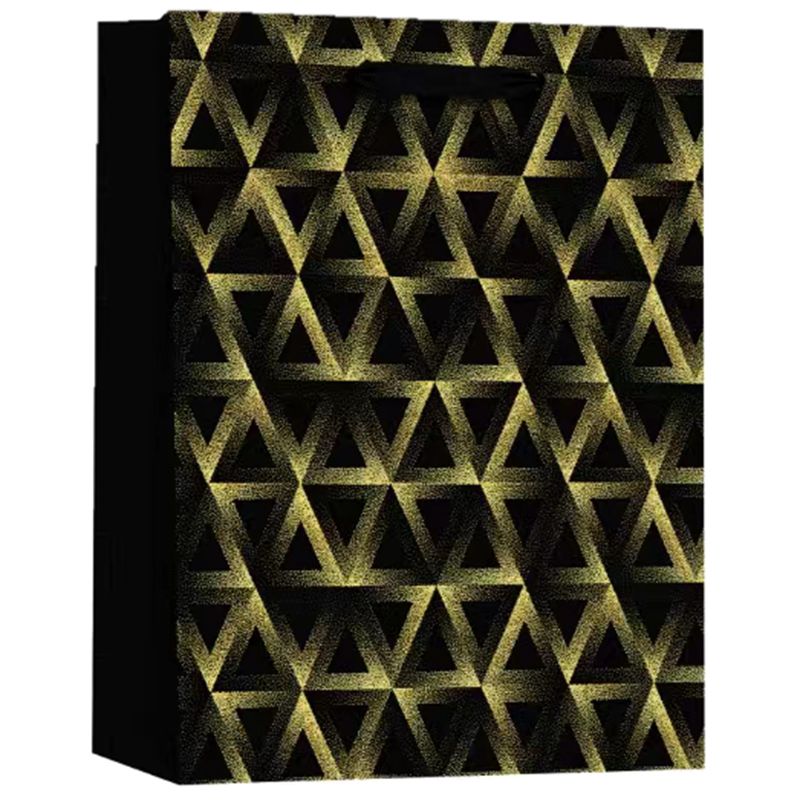 Manufacturer Printed Geometric Shape Shopping Paper Bags