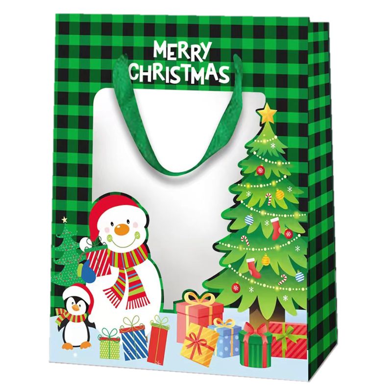 Christmas Gift Bags With PVC Window