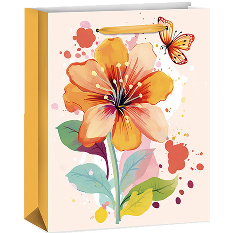 Printed Floral Design Gift Bags